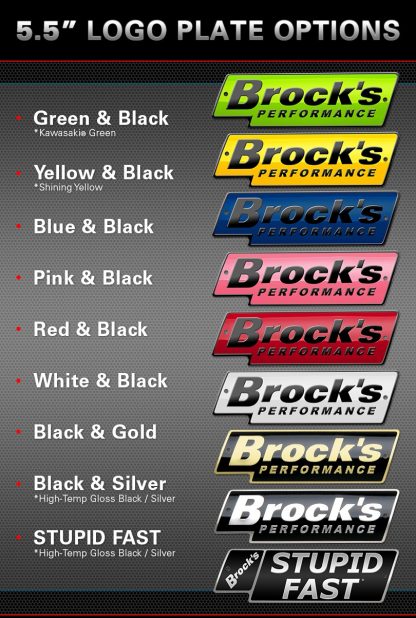 Brocks logo plates