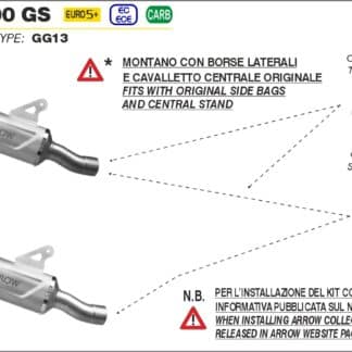 Arrow BMW R 1300 GS headers